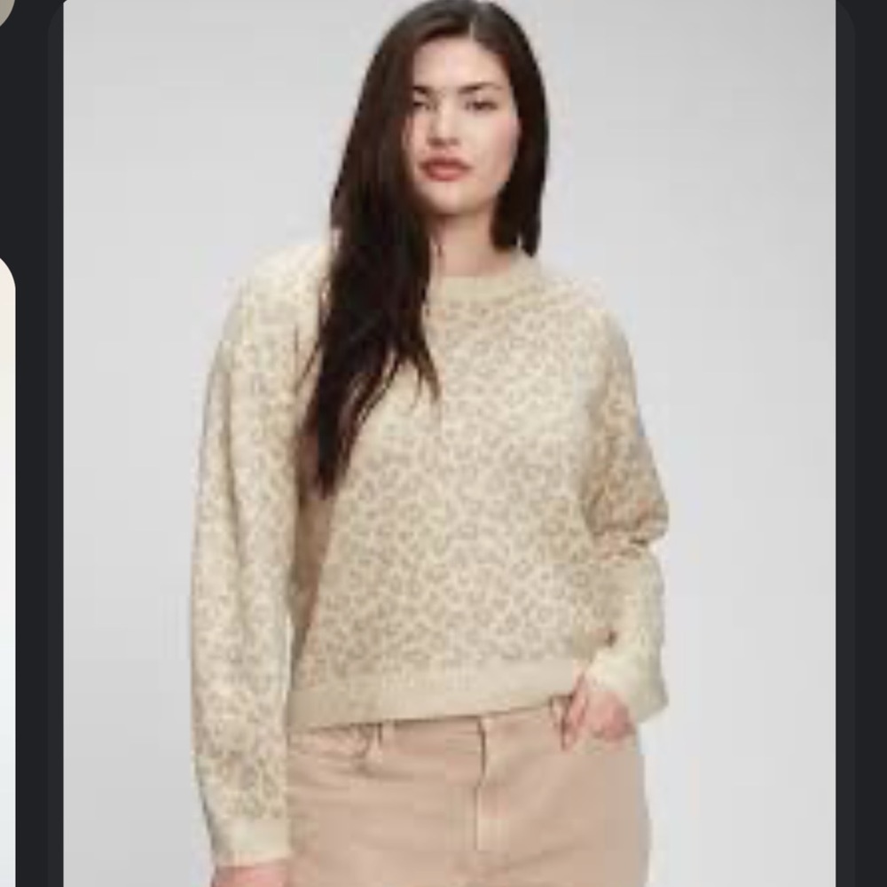 Large Tall Gap Sweater Cream